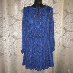 Banana Republic blue long sleeve Dress Xs